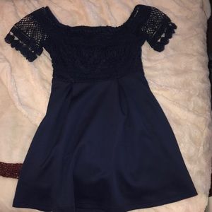 Slightly off the shoulder dress WORN ONCE